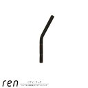 Iフック アイアン素材 鉄 ren Iフック 約0.7×4.6×9.8cm フック インテリア シンプル スタイリッシュ おしゃれ 黒 ブラック 壁掛け ウォール パーツ 玄関 キッチン