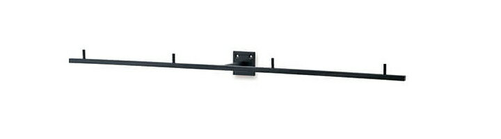 ウォールフック おしゃれ アイアンバーフック スリムフックバー Mサイズ：幅60cm×高さ4.0cm ブラック タオル掛け フック 玄関 吊り下げ収納 かっこいい ナチュラル