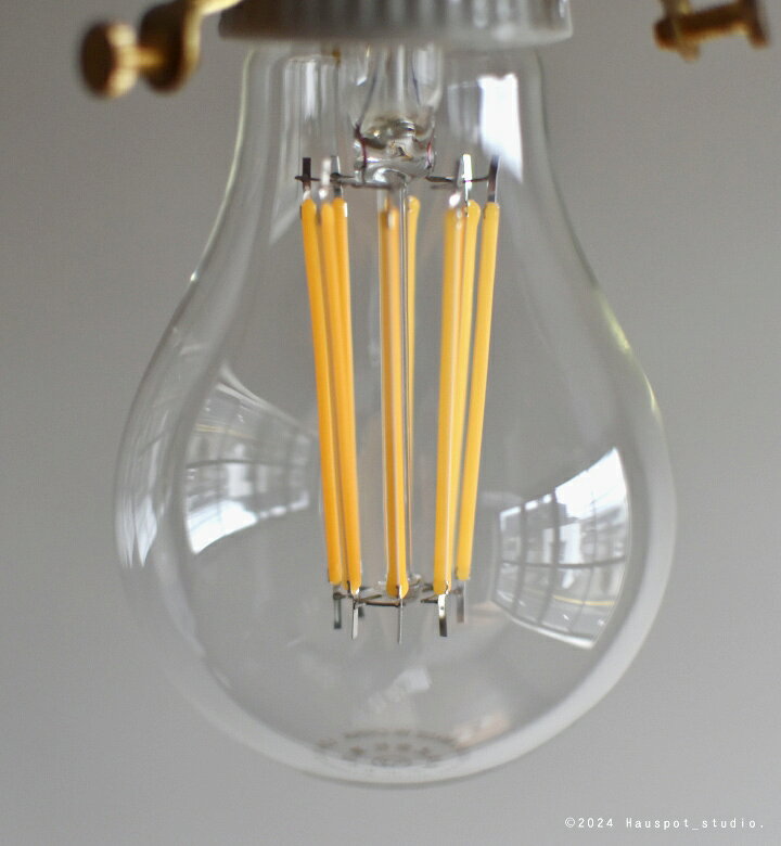 LED電球 E26フィラメントLED電球 （電球色）口金サイズ：E26 60W 100Wクリア・乳白...