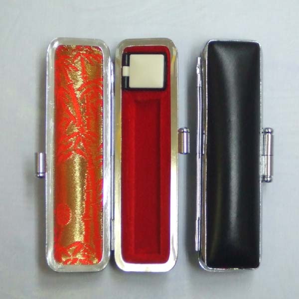 印鑑ケース 牛皮ケース 黒 10～12ミリ用 寸胴 個人用( 印鑑 ケース おしゃれ 朱肉 ハンコ はんこ 文房..