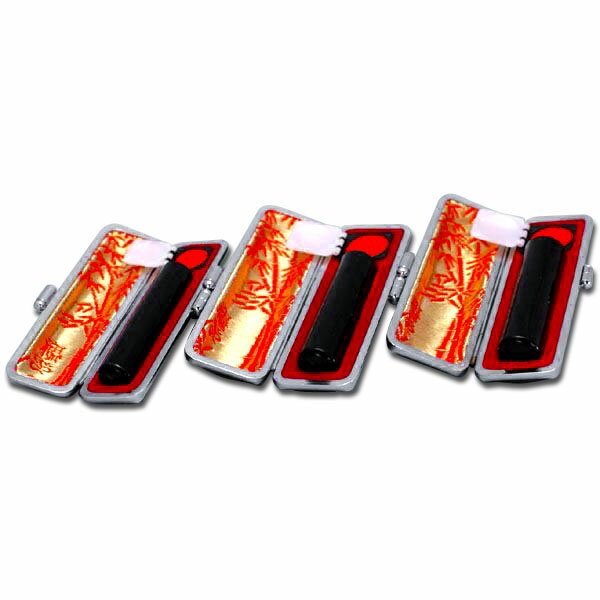 天然黒水牛 3本セット中 実印15mm+銀行印13.5mm+認印10.5mm 印鑑ケース付 ( 印鑑 プレゼント スタンプ 赤ちゃん 印鑑ケース グッズ おしゃ...