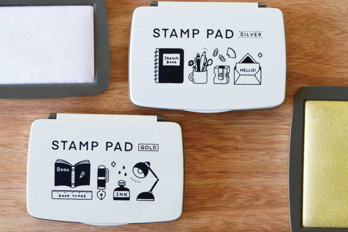 コラボSTAMP eric エリック スタンプ台 ゴールド シルバー ゴム印 文具 サンビー スタンプ 可愛い おしゃれ スケジュール ラッピング プチギフト CP