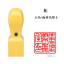 \今だけ最大5%off/ 士業用印鑑 海事代理士 角印 職印 資格印 先生印 あかね 柘植 天角 24mm はんこ ハンコ 印鑑 即日発送