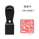 \今だけ最大5%off/ 士業用印鑑 行政書士 角印 職印 資格印 先生印 黒水牛 天角 24mm はんこ ハンコ 印鑑 即日発送