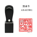\今だけ最大5%off/ 士業用印鑑 医学博士 角印 職印 資格印 先生印 黒水牛 天角 21mm はんこ ハンコ 印鑑 即日発送