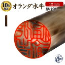 \今だけ最大15%off/ 印鑑 オランダ水牛 銀行印 即日発送 【12mm】 個人印鑑 個人 個人用印鑑 はんこ ハンコ 判子 オランダ水牛印鑑 いんかん 芯...