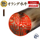 \今だけ最大5%off/ 印鑑 認印 認め印 個人 即日発送 個人印 オランダ水牛 【12mm】 銀行印 認め印 はんこ ハンコ 判子 オランダ水牛印鑑 作成 ...