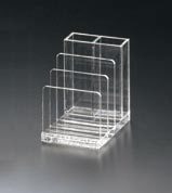 【商品説明】カード＆ペン立て (3列＆2ポケット) [えいむ テーブル 小物 入れ ペン立て ケース スタンド ディスプレイ] [ホーム&キッチン]S:W70xH99xD99x(約20)mm