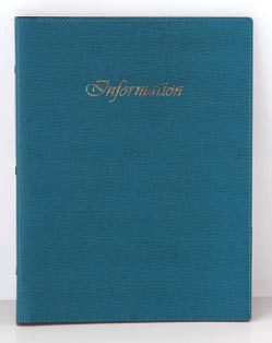 【最大1000円OFFクーポン発行中】えいむ Aim 客室用品 バインダー式インフォメーション 合皮インフォメ..