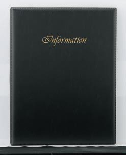 【最大1000円OFFクーポン発行中】えいむ Aim 客室用品 バインダー式インフォメーション 合皮ソフトタイプ IF-421