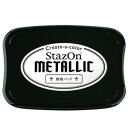 【最大1000円OFFクーポン発行中】ツキネコ スタンプ インク ステイズオン メタリック 無地パッド