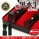 【5月1日限定全品ポイント10倍】法人印鑑 セット 2本 法人印 はんこ 【代表印18mm（天丸） 角印21mm 黒水牛】 会社設立 会社印 専用ケース付 印章 送料無料 法人用 会社 印鑑セット 法人 印鑑 会社印 法人印 代表者印 いんかん 仕事 会社印鑑 登記