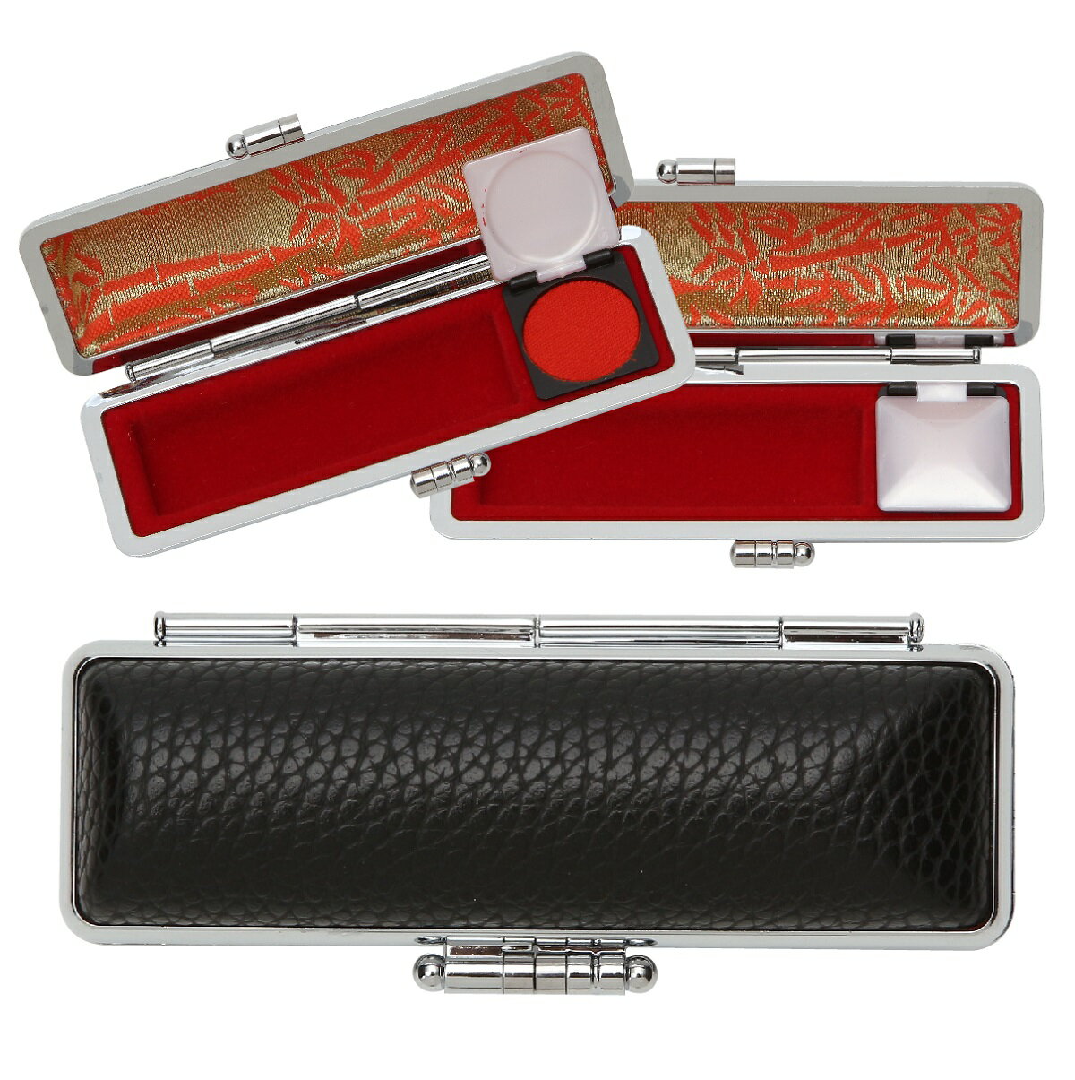 印鑑ケース　ハンコケース　16.5mm　18mm（寸胴）用　高級モミ皮ケース　会社設立　個人実印　安い　印章　ポイント消化...