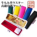牛もみ革 ラスター 印鑑ケース 単品 鶴亀模様 簡易朱肉付き 印鑑 10.5~18mm 入る 携帯用 はんこ入れ おしゃれ 印鑑入れ 印章ケース 認印 銀行印 実印 携帯