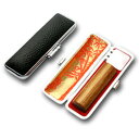 送料無料◆印鑑 はんこ 銀行印 彩樺 SAIKA 12mm 印鑑ケース【銀枠】 [印鑑 作成 銀行印 印鑑ケース付き セット はんこ 名前 ハンコ 判子 ギフト...