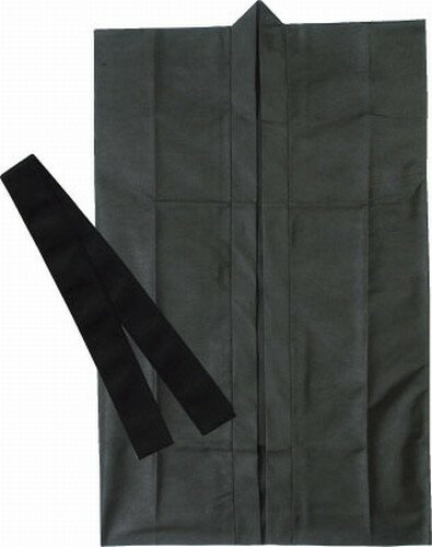 アーテック カラー不織布ロングハッピ子供用（ハチマキ付） J 黒 幼児〜小学校低学年向け [artec 学校..