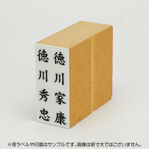 定型ゴム印/慶弔用ゴム印 23×51mm/縦-氏名＋連名 名前 会社名 ゴム印/慶弔スタンプ/なまえスタンプ/オーダー スタンプ/オリジナル スタンプ/はんこ/ハンコ/判子/ビジネス/ビジネス印/のし袋 スタンプ/社判