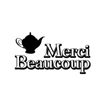 ゴム印/タグスタンプ 23×39mm/tag2339-004 「Merci Beaucoup」