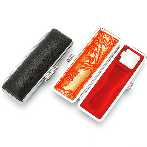 印鑑ケース 本牛革ケース(天丸印鑑用) 黒 16.5mm用 [朱肉付 法人 代表印 印鑑 ケース はんこケース ハンコケース はんこ 判子 実印 銀行印 認印 ギフト プレゼント]