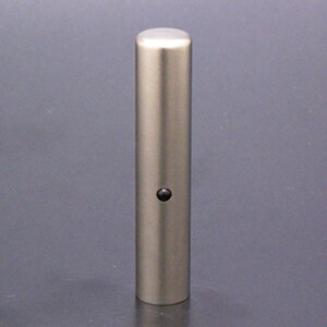 送料無料◆印鑑 はんこ チタン印鑑 認め印 ジュエルズ チタン オニキス 12mm【印鑑ケース付】 [印鑑 認印 作成 印鑑ケース付き セット 印鑑 チタン 名...