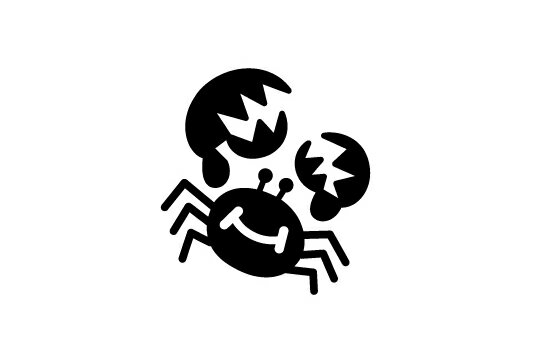 ゴルフボールスタンプ マイボールスタンプ キャラクターアイコンタイプ【No.36 蟹座】 [ボールスタンプ イラスト スタンプ はんこ ハンコ 判子 父の日 ギ...