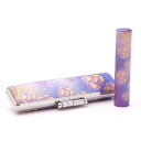 送料無料◆印鑑 はんこ 和ざいく・なごみざいく印鑑 ブルー系 WB-08 てまり(中) 印鑑ケースセット(印材:12mm ケース:12mm用) [銀行印 認め印...