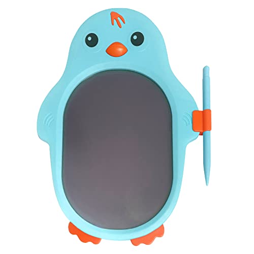 色：クリアボード版 ブルー 電子メモ 電子メモパッド デジタルメモ かわいい ペンギン (クリアボード版 ブルー)