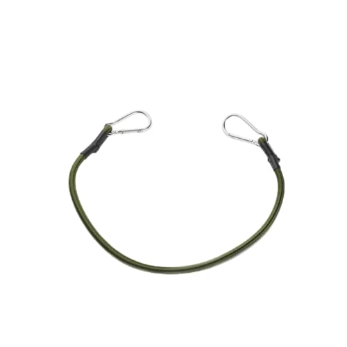 サイズ：0.6M SOREIA ストレッチコード ゴムロープ アルミ合金フック両端フック登山用バックル 高弾性 直径8mm ゴムひも 貨物 荷物固定 キャンプ用 0.6m/0.9m/1.3m (0.6M)