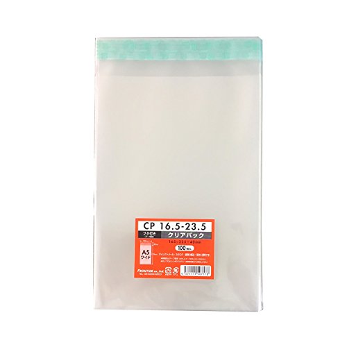 サイズ：165×235mm カクケイ CPP袋 クリアパック テープ付 40ミクロン 100枚 165*235mm