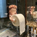 3Dバービー人形 仙女トイレットペーパーホルダー 特別なユニークデザイントイレ壁掛けペーパーホルダー 小物の収納 壁タイル用浴室用キッチン装飾多用途使用