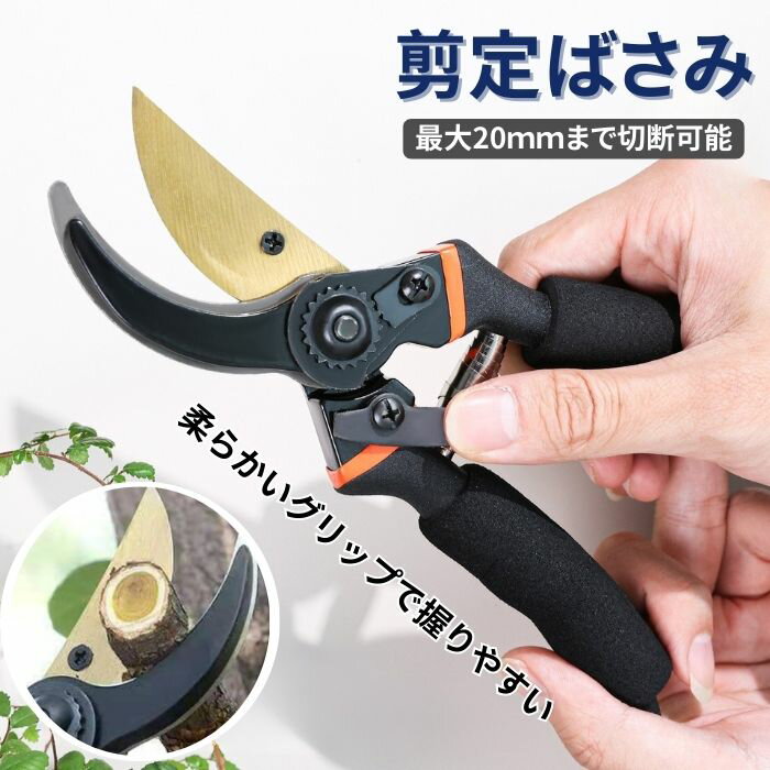 剪定ばさみ 園芸用品 剪定バサミ ガーデニング 枝切りバサミ 植木ばさみ 剪定ハサミ 剪定はさみ 剪定鋏 剪定 盆栽 生け花 雑貨 ガーデン用品 錆びにくい 花 切断 庭作業 庭掃除 初心者
