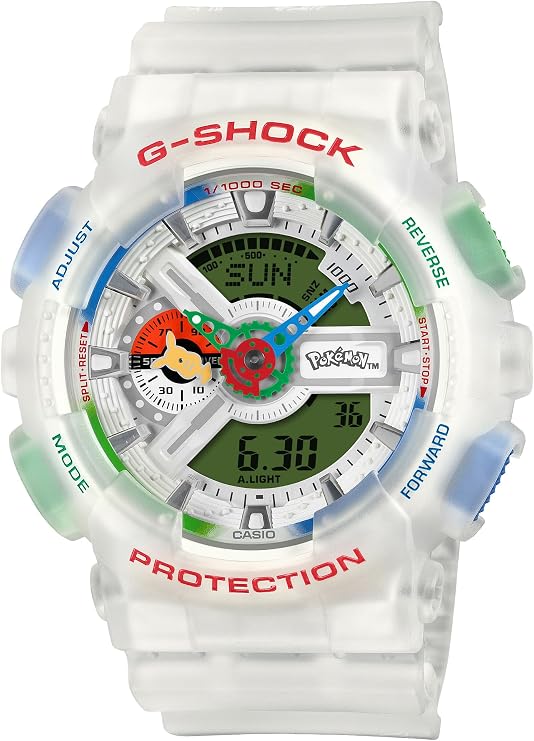 7月17日発売 カシオ 腕時計 ジーショック 国内正規品 Pokmon コラボレーションモデル GA-110PKM-7AJR メンズ ホワイト G-SHOCK