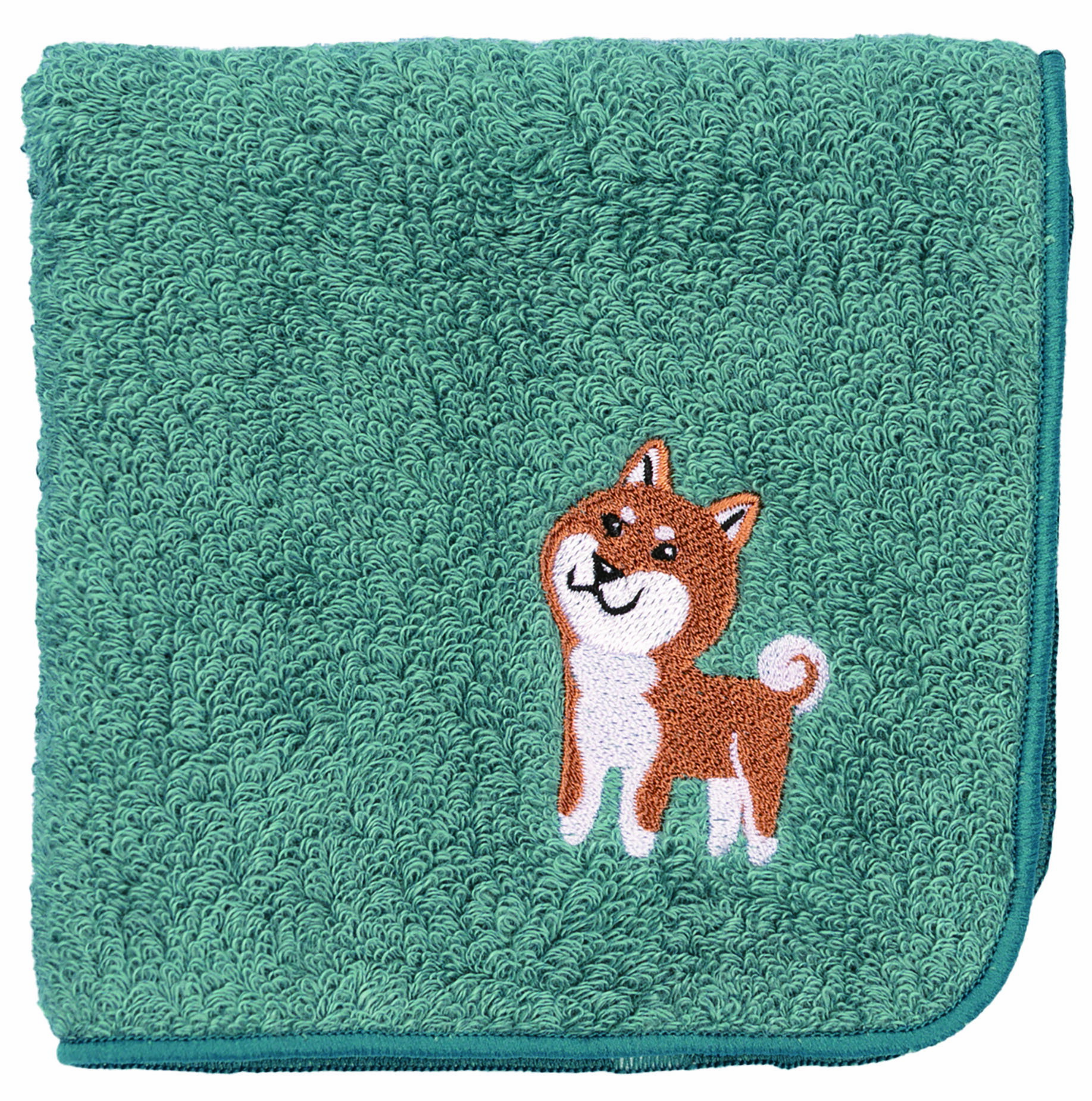 【公式】オリジナルハンカチ　柴犬 【ブルー】 LIT　縦25cm　横25cm