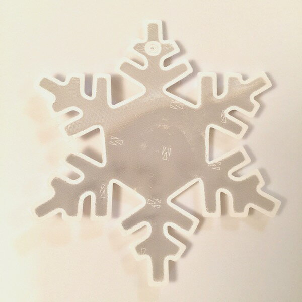 雪の結晶 リフレクター （Snow Flake）キーホルダー 北欧 エストニア Softreflector社製 北欧の交通安全グッズ おしゃれ お守り チャーム 通勤 通学 部活 塾 自転車 散歩 ペット 子供 高齢者