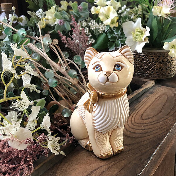 アンゴラキャット 776ネコ 猫 子猫 ねこ キャット cat ペット インテリア オブジェ 雑貨 陶器 置物 動物 おしゃれ かわいい 贈り物 プレゼント