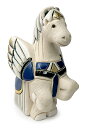ペガサス 青 255A陶器 動物 置物 ペガサス 天馬 Pegasus ギリシア神話 伝説 干支 十二支 午 インテリア オブジェ 雑貨 おしゃれ かわいい 贈...