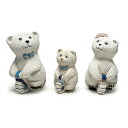 【送料無料】自転車に乗る白クマ親子陶器 置物 動物 くま クマ 熊 シロクマ ホッキョクグマ bear ペット テディベア 羆 インテリア オブジェ 雑貨 おしゃれ かわいい 高貴 贈り物 プレゼント親子セットなら260円お得!