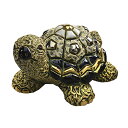送料無料 緑カメ子供 F379陶器 置物 動物 亀 カメ かめ turtle 縁起物 長寿 オブジェ おしゃれ かわいい 贈り物 プレゼント ウルグアイ