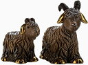 送料無料 セットで5%OFF山羊(茶)親子 F173B F373B陶器 置物 動物 山羊 やぎ ヤギ goat ペット インテリア オブジェ 干支 十二支 未 おしゃれ かわいい 雑貨 贈り物 プレゼント(3)