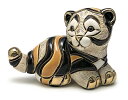 送料無料 シベリアタイガー子供 F325陶器 置物 動物 トラ とら 虎 tiger タイガー 干支 十二支 寅 ペット インテリア オブジェ 雑貨 おしゃれ かわいい 贈り物 プレゼント