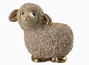 ミニヒツジ MI10陶器 置物 動物 羊 ひつじ ヒツジ sheep ペット インテリア オブジェ 干支 十二支 牡羊座 未 おしゃれ かわいい 雑貨 贈り物 プレゼント