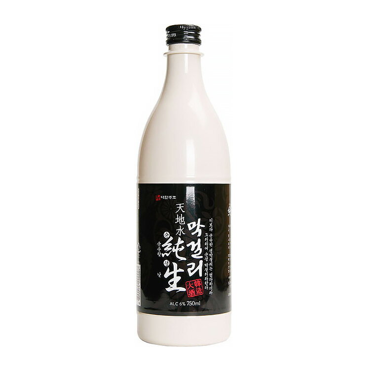 【天地水】 純生マッコリ（冷蔵）　750ml ALC.6%