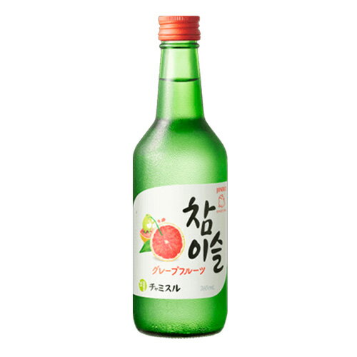 【JINRO眞露】チャミスル・グレープフルーツ 焼酎　360ml/ALC.13%