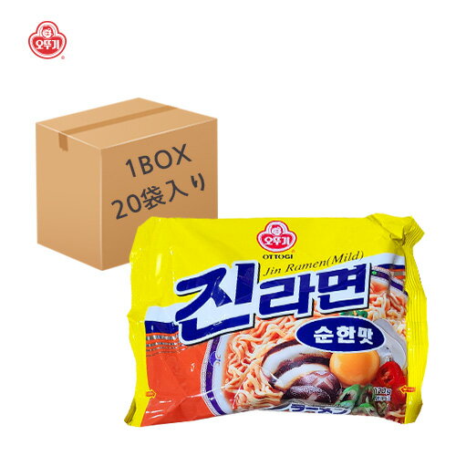 【オットギ】ジンラーメン 甘口 1BOX（120g×20袋）※日本語パッケージ