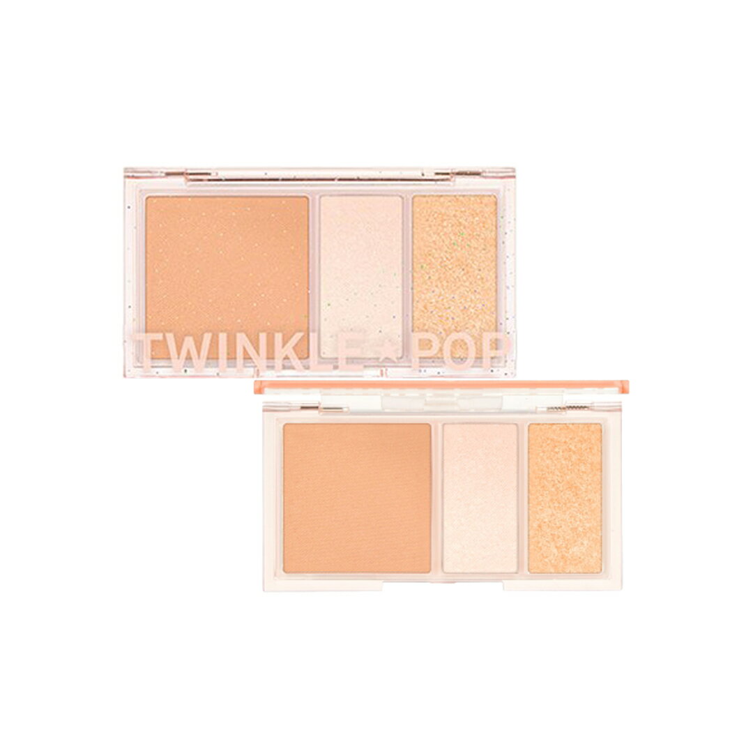 【TWINKLE POP】Face Flash Palette #01 Oh! Coral-Fullフェイス フラッシュ パレット 韓国化粧品 韓国コスメ クラブクリオ クリオ アイシャドウ シャドウパレット キラキラ ラメ ピンク コーラル