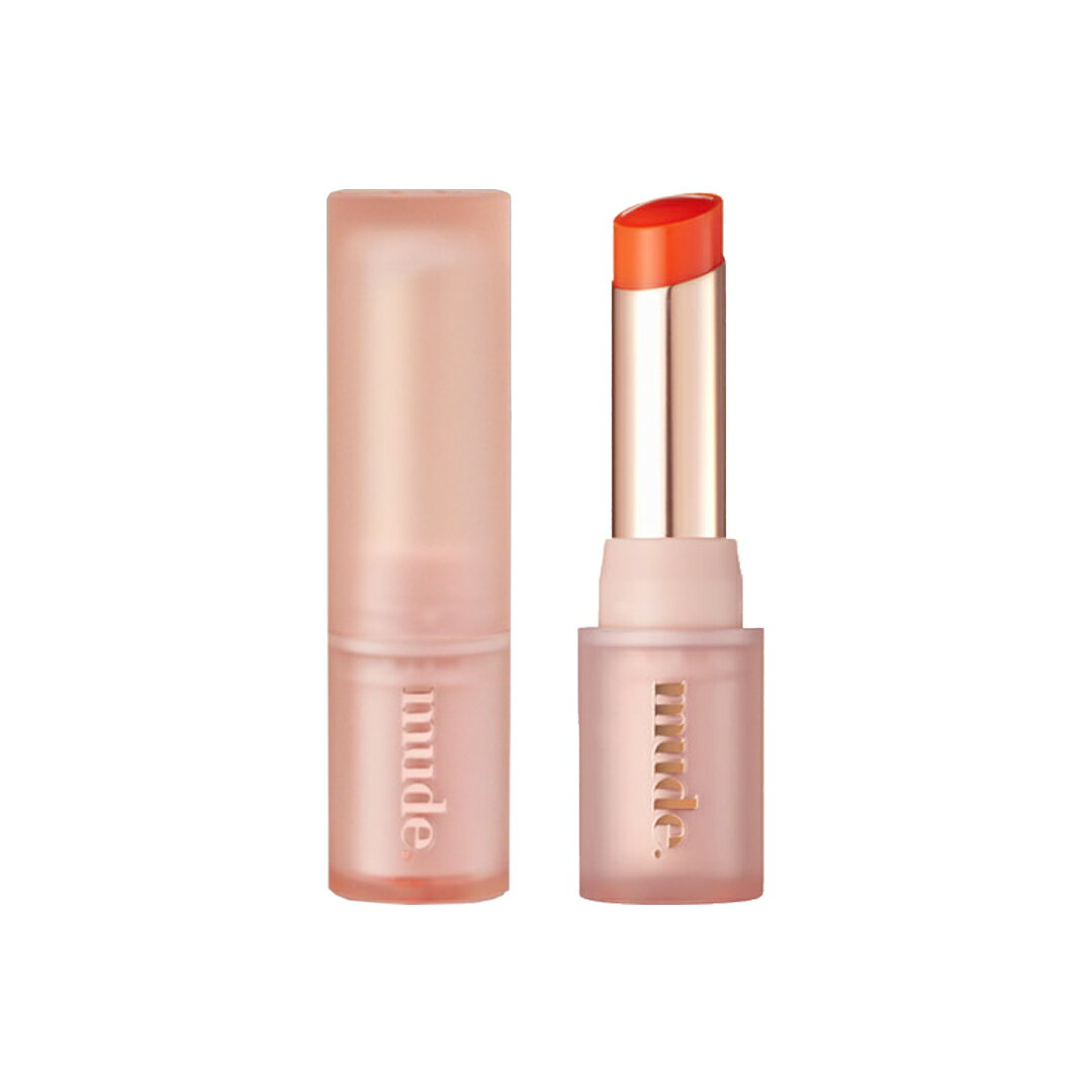 【mude】ミュード ベア シャイン リップバーム #02 Cozy Coral 5g mude Bare Shine Lip Balm 韓国化粧品 韓国コスメ 韓国スキンケア プチプラ イエベ オレンジ リップクリーム リップスティック 潤い 水分 保湿 乾燥 唇荒れ 唇 口紅