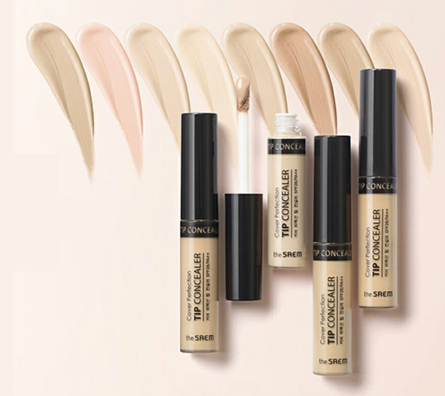 全商品5%OFF【THESAEM 正規品 送料無料】カバー パーフェクション チップ コンシーラー 6.5g Cover Perfection Tip Concealer 韓国 コスメ ザセム プチプラ シミ クマ ニキビ跡 そばかす 肌トラブルカバー メンズ