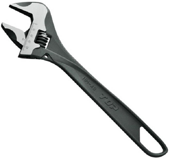 TOP工業 ハイパーモンキーZERO HM-43 日本製 ガタ無しウォーム採用『ガタゼロ』口開き再調整不要 スパナ感覚で使用 便利な目盛付 握りやすい