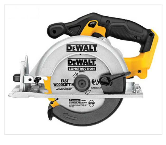 デウォルト (DEWALT) DCS391N-EC 18V 165mm コードレス丸ノコ【本体のみ】高出力460モーター 0-50度の角度調整