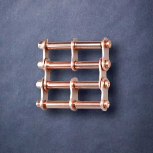 ニックス(KNICKS) ALU-3-PG (ピンクゴールド) アルミ製金具一式(3連結タイプ/アルマイト加工) パーツ 金具 腰袋 工具袋 道具袋 【メール便】